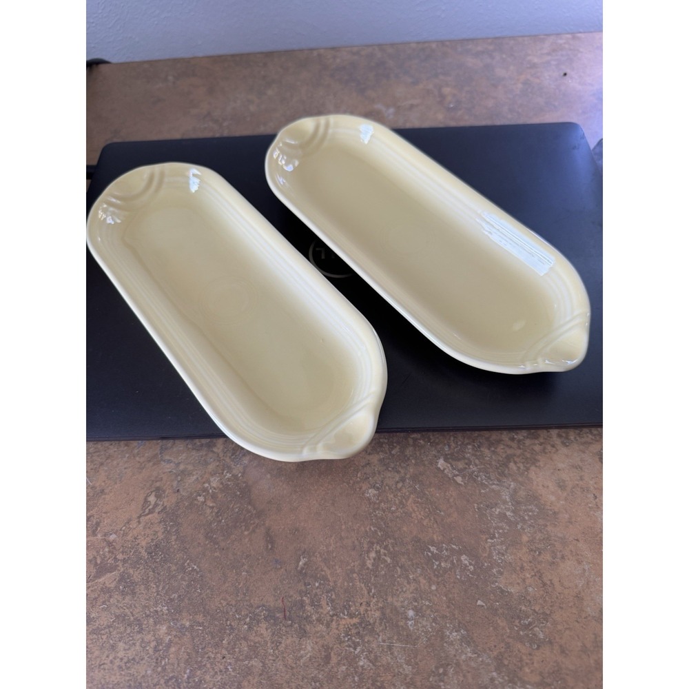 Fiesta HLC Fiestaware Light Yellow Corner Butter 9.25"